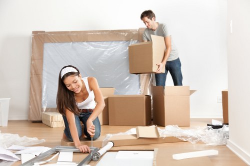 Careful loading during a local move in Hammersmith