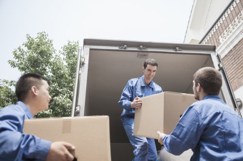 Man And A Van Hammersmith team preparing a safe move with protective equipment