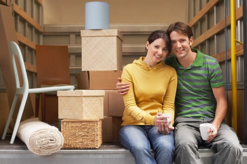 Packed belongings ready for short-term or long-term storage in Hammersmith