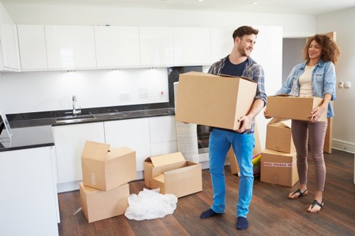 Commercial relocation process with loading and transport for Hammersmith premises
