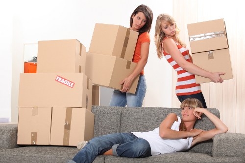 Commercial furniture and equipment prepared for an office move in Hammersmith